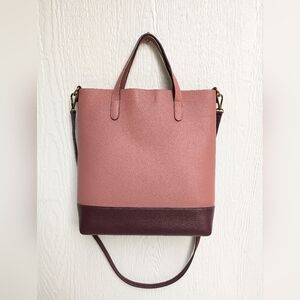 Melrose and Market Pink and Burgundy Tote Bag